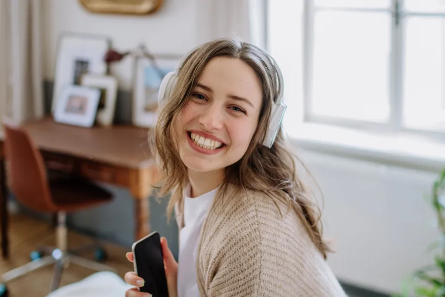 Person concerned about a toothache